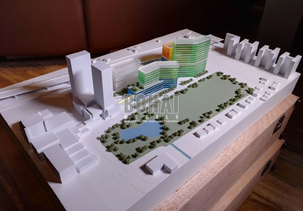 NBBJ Bangkok concept model 1-1000